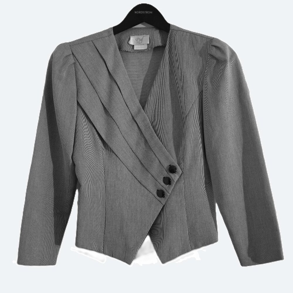 Piaf Grey Vintage Blazer Made in Canada Size S 5/6